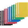 D.RECT Cartelline con Fermaglio A4 in PP - Set 10 Pezzi - Portadocumenti Trasparenti con Foratura per Raccoglitori - Colori Assortiti
