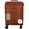 Gusti Leder Gusti Borsa da viaggio in pelle - Asia trolley da viaggio con ruote, da uomo, in pelle marrone