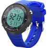 TEKMAGIC Orologio Sportivo Uomo Impermeabile 10 Atmosfere per Subacqueo e Nuoto con Cronometro, Sveglia, Cronografo, Doppio Orario