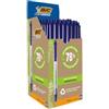 BIC Penna a sfera a scatto ECOlutions - punta 1,0mm - blu - Bic - conf. 50 pezzi (unità vendita 1 pz.)