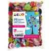DECO Bottoni - in plastica - colori assortiti - Deco - conf. 650 pezzi (unità vendita 1 pz.)