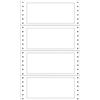 MARKIN Etichette adesive a modulo continuo TT951 - in carta - corsia singola - permanenti - 140 x 60 mm - 4 et-fg - 100 fogli - bianco - Markin (unità vendita 1 pz.)
