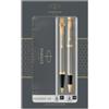 PARKER Gift Set Sfera M + roller a sfera IM Brushed metal GT - Parker (unità vendita 1 pz.)