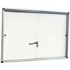 STARLINE Bacheca per interni - con anta scorrevoli - fondo bianco magnetico - 18 fogli A4 - orizzontale - Starline (unità vendita 1 pz.)