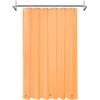 Mrs Awesome Tenda da doccia trasparente arancione con 3 magneti, 182 x 182 cm, in plastica robusta e flessibile di alta qualità, leggera e impermeabile, arancione trasparente