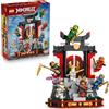LEGO NINJAGO Display Personaggi Ninja - 15° Anniversario - Kit di Modellismo con Porta del Monastero, 8 Minifigure da Collezione e Spade - Regalo per Bambini, Ragazzi e Fan Adulti da 14 Anni - 71866
