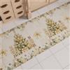 PETTI Artigiani Italiani - Tappeto Cucina Natalizio, Passatoia Cucina Natalizio, Antiscivolo e Lavabile, Tappeto per Natale 52x100 cm, Xmas Gold, Made in italy