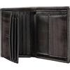 Fa.Volmer VO47 - Portafoglio in vera pelle, protezione RFID, 9 scomparti per carte di credito + scomparto per monete, con confezione regalo, grigio basalto, m, Classico