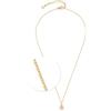 Jewels by Leonardo, collana Ciao Rosy, collana corta con ancora a specchio in acciaio inox dorato, ciondolo a forma di goccia in rosa delicato - 42-47 cm di lunghezza - Gioielli regalo per donne -