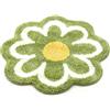 Sertay Tappeto Bagno Fiore Circolare, Moquette Bagno Cucina Soggiorno, Tappetino Antiscivolo Morbido Floreale , Adatto per uso Domestico, Sia Pratico Che Decorativo (Verde)