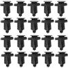 YINETTECH 20 clip di fissaggio in plastica per paraurti auto, clip decorativa 91506S9A003, compatibile con Honda, compatibile con Accord 25 x 20 x 10 mm, nero