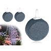 AOYEGIC Confezione da 2 Pietre Aeratrici per Acquario, Disco di Pietra Aeratrice per Acquario, Diffusore d'Aria, Diffusore a Bolle, Utilizzato per Stagni e Acquario (Rotondo, 4 cm)