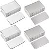 PetGlimmer 4 Calamite per Mobili Chiusura, Calamita Porta in Acciaio Inox, Chiusura Magnetica per Ante, Magneti per Armadi, Porta Dell'armadio Magnetica, Adesive Serratura Forte Calamita per Ante Cucina Mobili