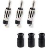 Vecys DIN Stecker Sodering RG58 FM/AM Autoradio Antennenanschluss DIN Stecker Laternenadapter 3 Stück für Kabel RG58 DAB + FM/AM Digitalradio Blaupunkt Beat TechniSat Sony