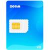 9esim v0 adattatore eSIM per telefono Android sbloccato, viaggio internazionale Europa USA Giappone Cina, carta SIM dati illimitati pretagliata per uso facile (carta eSIM fisica)