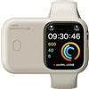 QCHMM Portatile Power Bank per Apple Watch 1200mAh, Caricatore Wireless Per Apple Watch 42/41/40mm Series 10/9/8/7/6/5/4, Ricarica a Induzione Magnetica (Galassia)