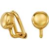 Traveller Orecchini a clip - da donna - placcato oro 22 carati - bottone - Ø 7 mm - 157849