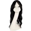 RUNRAYAY Topper per capelli ondulato RUNRAYAY, toppers per capelli 3D 360 ° per donne con capelli diradati, toppers ricci lunghi 20 pollici con scoppi francesi, 1b nero#