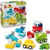 LEGO DUPLO Veicoli Creativi - Gioco Didattico e di Ordinamento con Macchine, Camion e Elicottero Giocattolo - Set per la Motricità Fine - Regalo per Bambini e Bambine da 1 Anno in su - 10474