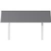 phoenix group Miami - Schienale a letto per ragazzi, 90 x 200 cm, colore: Grigio