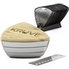 KRUVE Setaccio Plus Bean, 5 macine e 10 setacci per fagioli, aiuta a misurare, calibrare, raffinare i macinini del caffè, ideale per bar, baristi o birrifici domestici (più chicchi, argento)