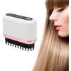 Fyearfly Piastra lisciante senza fili Mini 2 in 1 spazzola lisciante per capelli & Hot Comb con tecnologia agli ioni - Piastra per capelli portatile wireless per viaggi, 3 livelli di temperatura 160 - 200 °C