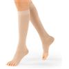 GLORIA MED SpA Gloriamed Calza a Reggicalze 242 a Compressione Graduata per Gambe, Preventiva Terapeutica, Colore Carne, Taglia Large