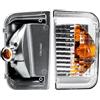LONGLING Frecce Laterali Destre Lato Passeggero Specchio Esterno Freccia Lampada Rotante con Lente Ambra Frecce Laterali Compatibile con Fiat Ducato Citroen Jumper Peugeot Boxer 2006-2025 Opel Movano 2021-2025
