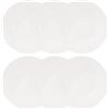 VEGOATY Set di 6 piatti per pasta grandi, 21,5 x 3,5 cm, riutilizzabili in porcellana, per pasta, piatti fondi profondi per pasta, insalata, piatti, zuppe (bianco)