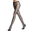FALKE Sea Lightness W Ti trasparenti velati fantasia 1 paio, Collant Donna, Nero Black 3009, M-L