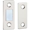 WANGCL 8 confezioni di calamite magnetiche autoadesive in acciaio inossidabile ultra sottile per armadietti magnetici per porte scorrevoli, finestre, armadi, ecc