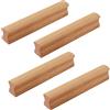 HY HUIJUN 4 Pezzi Pomelli Cassetti per Mobili Cucina in Legno, Maniglie per Mobili da Cucina Moderni, Cassetti Naturale Pomelli Maniglia per Mobili, Adatta per Armadi, Comodino, Soggiorno