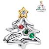 Rimgoris Bracciale Da Donna Con Perline In Argento 925 Ciondolo A Forma Di Albero Di Natale Con Zirconi Cubici 5a Regalo Per Amici E Familiari