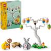 LEGO Coniglietto Pasquale e Caccia alle Uova - Giocattolo di Pasqua con Figure di Coniglio e Uccellino - Kit di Arti e Mestieri - Regalo per Bambine e Bambini da 8 Anni in su - 40808