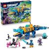 LEGO DREAMZzz 2 in 1 Sottomarino Coccodrillo Giocattolo - Trasformabile in Sottomarino Aquila - con 3 Minifigure, 2 Ragni e Creatura del Tesoro Blu da Collezione - Regalo per Bambini 8+ Anni - 71512