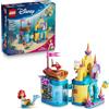 LEGO | Disney Princess Il Magico Mini-Palazzo di Ariel - Castello Giocattolo della Sirenetta con Micro-Bambolina e Figure di Sebastian e Flounder - Regalo per Bambine da 5 Anni in su - 43285
