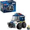 LEGO City Rides - Police Truck Toy - Emergency Vehicles Building Set w/a Police Officer Junior Minifigure - Party Bag Fillers - Small Collectible Gift for 5+ Year Old Boys - 60481
