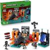 LEGO Minecraft Battaglia Contro il Wither - Giocattolo Interattivo con Guerriero Crimson, Strider, Cubo di Magma e 2 Figure di Scheletri Wither - Regalo per Gamer, Bambini e Bambine da 8 Anni - 21590