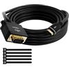Mygatti Cavo adattatore HDMI a VGA 2m,unidirezionale HDMI (sorgente) a VGA(Display),maschio/maschio,D-SUB 15pin Full HD/1080p,Compatibile con Desktop,Laptop,PC,Monitor,Proiettore,HDTV,+5 fascette