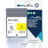 LCL PFI102 Giallo Cartuccia d'inchiostro Compatibile per Canon PFI-102 PFI-102Y per Canon imagePROGRAF iPF500 iPF510 iPF600 iPF605 iPF610 iPF650 iPF710 iPF720 iPF750 iPF755 iPF760 iPF765(1-Pack)