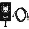 Flylin Ricevitore di ricarica Qi senza fili, 10 W, 5 V/2 A, sottile, ricevitore di ricarica senza fili, ricevitore wireless, adattatore per induzione compatibile con telefoni Samsung USB-C Android