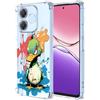 YUXING Cover Trasparente per OPPO A5 Pro 5G 4G - Custodia Protettiva Sottile in TPU Morbido Antiurto con Carino Motivo Disegno Cool (Duck)
