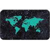 Silent Monsters Tappetino Mouse 24 x 20 cm piccolo, Mondo verde, Bordo tagliato al laser, Durevoli, antiscivolo e silenzioso, gioco, ufficio, casa, lavabile, arrotolabile, Tappetini Gaming Mousepad