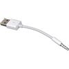 REY Cavo convertitore connettore adattatore Jack 3,5 mm A USB 2.0 femmina, Bianco