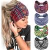 Kavya Fascia Capelli Donna Cotone, Antitraspirante da Yoga, Elastiche, Nera, da Mare, Accessori con Stampa d'epoca