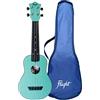 Flight, 4-String Travel Series Soprano Ukulele, Light Blue (TUS-35LB)