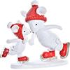 DKD Home Decor Decorazione natalizia con marchio bianco e rosso in resina (9,5 x 3,5 x 9 cm)
