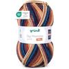 120 Gründl - Big Mamma Print - Lana XXL per lavorare a maglia - Gomitolo grande 400 g / 1040 m - Gradiente di lana in 100% poliacrilico - inchiostro-rame-malva-beige-bianco