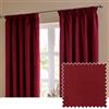 furn. The Ultimate Velvet oscuranti a pieghe a matita coppia di tende - Tende in velluto opaco termico morbide ed eleganti che bloccano la luce (Borgogna - 117x183cm)