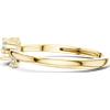 Senza marchio Anello Petite Twist Certified DE VVS1 Diamond Test Pass 7 pezzi L914